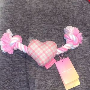 Stoney Clover Lane Target Dog Toy Gingham Heart